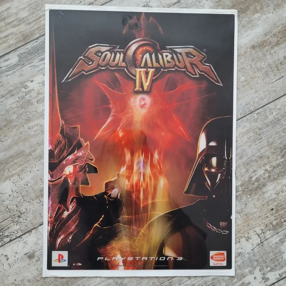 MINT SoulCalibur IV Darth Vader PS3 Promo Set - Rigid & Paper Variants UNPEELED